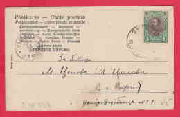 216438  / 1904 - 5 St. Ferdinand I Of Bulgaria , BURGAS - SOFIA , LANDSKAPE ROAD TREE Serie 742 / I - Covers & Documents