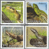 Romania 6485-6488 (complete Issue) Unmounted Mint / Never Hinged 2011 Reptiles - Unused Stamps