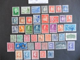 Norvège.:45 Timbres Oblitérés - Collections