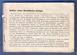 Kleines Buch - AUFBAU EINER MODELLBAHNANLAGE, 94 Seiten, Fehlender Umschlag (7Scans) - Alemania
