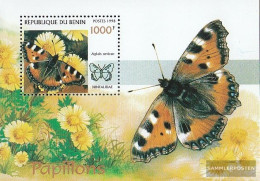 Benin Block44 (complete Issue) Unmounted Mint / Never Hinged 1998 Butterflies - Other & Unclassified