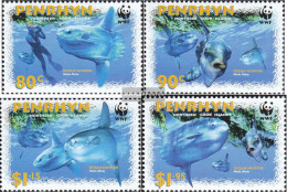 Penrhyn 605-608 (complete Issue) Unmounted Mint / Never Hinged 2003 Mondfisch - Penrhyn