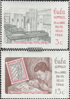 Cuba 1165-1166 (complete Issue) Unmounted Mint / Never Hinged 1966 Day The Stamp - Unused Stamps