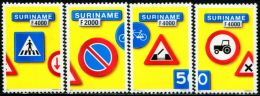 AG0197 Surinam 2000 Traffic Safety Signs 4v MNH - Sonstige (Land)