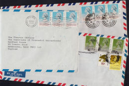 B0334 HONG KONG, 3 @ Covers To UK - Lettres & Documents