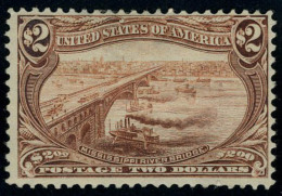 Neuf Avec Charnière N° 137, 2$ Brun Jaune Pont Sur Le Mississipi, T.B. Signé - Andere & Zonder Classificatie