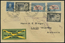 Lettre N° 19B + 19D, Zeppelin Round Flight 1930, T.B. - Andere & Zonder Classificatie