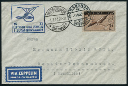 Lettre Zeppelin 3 SAF 33, PA N° 15 Sur L Càd Romanshorn 1.VII.33 Càd De Transit Friedrichshafen... - Andere & Zonder Classificatie
