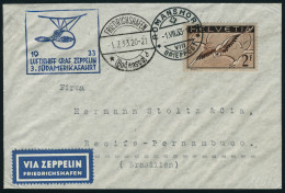 Lettre Zeppelin 3 SAF 33, PA N° 15 Sur L Càd Romanshorn 1.VII.33 Càd De Transit Friedrichshafen... - Other & Unclassified