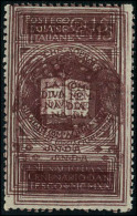 Neuf Avec Charnière N° 110 + 112, 15c Et 40c Dante, Double Impression T.B. - Altri & Non Classificati