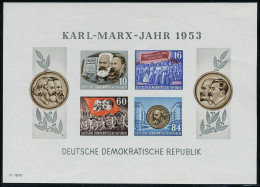 Neuf Sans Charnière N° 2/3, 70 Anniversaire Mort De Karl Marx, Blocs Dentelés + ND, T.B. - Autres & Non Classés