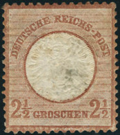 Neuf Avec Charnière N°18. 2 1/2G Brun Rouge. Léger Pelurage. Aspect T.B. Signé Brun - Altri & Non Classificati