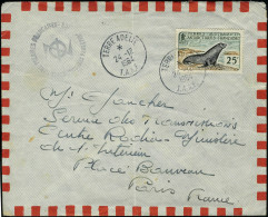 Lettre N° 16, Seul Sur L Càd Terre D'Adelie 24.12.1964 Pour Paris, Cachet Expéditions Polaires... - Andere & Zonder Classificatie