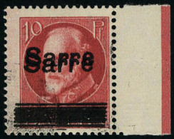 Neuf Sans Charnière N° 19Aa, 10 Pf Rouge Double Surcharge T.B. Signé Brun - Autres & Non Classés