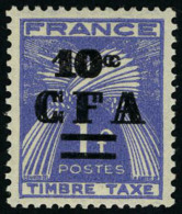 Neuf Avec Charnière N° 36a, 10c CFA Sur 1f Double Surcharge T.B. - Other & Unclassified