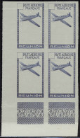 Neuf Sans Gomme Timbre Bleu Type De 1942 (10f) Sans Le Fond Ni La  Valeur, ND, Bloc De 4, Cdf, Superbe - Autres & Non Classés