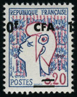 Neuf Sans Charnière N° 349A, 10f Sur 20c Cocteau, Surcharge à Cheval T.B. - Andere & Zonder Classificatie