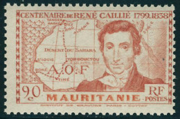 Neuf Sans Charnière N° 95a, 90c René Caillié, Grande Légende, T.B. - Other & Unclassified
