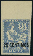 Neuf Sans Gomme N° 14a, 25c Sur 25c Bleu ND, Bdf, T.B. émis NSG - Andere & Zonder Classificatie