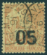 Oblitéré N° 4, 05 Sur 40c Rouge Orange, Càd Tamatave 6 Mai 94, T.B.   Signé A Brun - Andere & Zonder Classificatie