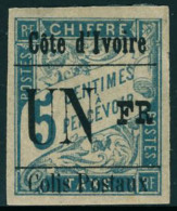 Neuf Avec Charnière N° 7g, UN FR Sur 5c Bleu, Type VIII, T.B. Signé A Brun - Autres & Non Classés