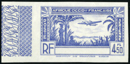 Neuf Sans Gomme N° 3a, 4f50 Bleu Sans La Légende Cote D'Ivoire, ND, Non émis, Bdf, T.B. - Autres & Non Classés