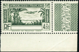 Neuf Sans Charnière N° 3a. 4f50 Olive Sans Légende Côte D'Ivoire, Cdf, T.B. - Altri & Non Classificati