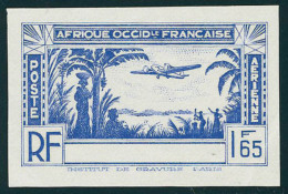 Neuf Sans Gomme Type  PA De 1940, 1f65 Bleu, Sans Légende Côte D'Ivoire, ND, Non émis, T.B. - Andere & Zonder Classificatie
