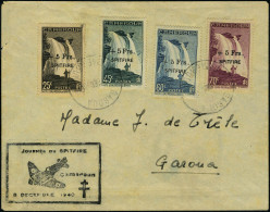 Lettre N° 236/39,  Les 4 Valeurs Sur L Càd De Garoua 8 Dec 40, Cachet Journée Du Spitfire -... - Altri & Non Classificati