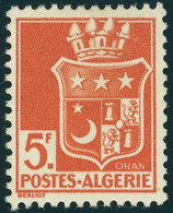 Neuf Avec Charnière N° 197d + 197e, 5f Rouge Orange, 1ex Dent. + 1ex ND, T.B. Signé Brun - Altri & Non Classificati