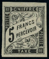 Neuf Avec Charnière N° 12/14, 1, 2 Et 5f Noir, T.B. Signés  Brun + Certificat - Autres & Non Classés