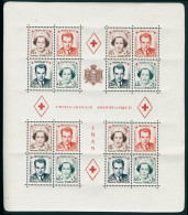 Neuf Sans Charnière N° 3/4B, Les 4 Blocs Croix Rouge, T.B. - Autres & Non Classés