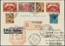Lettre Zeppelin. 9. SAF 1932. C.P. Recommandée De Monaco (19.10.32) Pour Rio De Janeiro. CàD De... - Andere & Zonder Classificatie