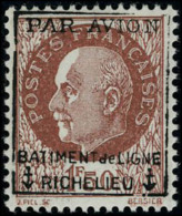 Neuf Sans Charnière N° 3, 1.50 Pétain Batiment De Ligne Richelieu, T.B. - Autres & Non Classés