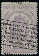 Oblitéré N° 10, 5c Lilas T.B. Signé Brun - Autres & Non Classés