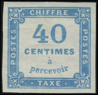 Neuf Avec Charnière N° 7, 40c Bleu T.B. - Autres & Non Classés