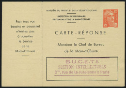 Lettre N° 885, 12f Orange Gandon, Carte Postale De Service Utilisée, Storch L2f, T.B. - Autres & Non Classés