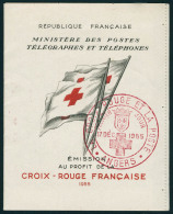 Oblitéré N° 2003 + 2004, Croix Rouge 1954 Et 1955, Obl. Rouge 1er Jour, T.B - Autres & Non Classés