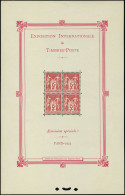 Neuf Sans Charnière N° 1, Le Bloc Paris 1925, T.B. Certificat - Autres & Non Classés