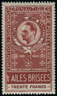 Neuf Sans Charnière 2 Timbres Semi Officiels émis Pour L'exposition De Souvenirs Aéronautiques... - Autres & Non Classés