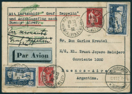 Lettre Zeppelin 6è SAF 1932 Pour Buenos Aires, Cachet De Transit FriedrichschaFen. - Autres & Non Classés