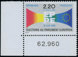 Neuf Sans Charnière N° 2572, Elections Au Parlement Européen, Impression Double, Cdf, Superbe,... - Autres & Non Classés