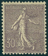 Neuf Sans Charnière N° 133a, 30c Violet Foncé, Très Bon Centrage, T.B. - Autres & Non Classés