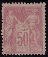 Neuf Avec Charnière N° 104, 50c Rose, Type III, Cl, T.B. - Autres & Non Classés