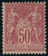 Neuf Avec Charnière N° 98, 50c Rose, Type II, T.B. - Autres & Non Classés