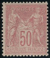 Neuf Sans Charnière N° 98, 50c Rose, Type II, T.B. - Andere & Zonder Classificatie