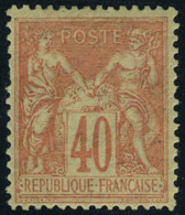 Neuf Avec Charnière N° 94, 40c Rouge Orange, T.B. - Autres & Non Classés