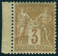 Neuf Avec Charnière N° 86, 3c Bistre Sur Jaune, Bdf, T.B. - Other & Unclassified