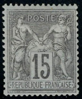 Neuf Avec Charnière N° 77, 15c Gris Bon Centrage, Cl, T.B. - Other & Unclassified