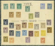 Neuf Avec Charnière Collection Type Sage Entre N° 74 Et 95, B/T.B., Qq Pd, Aspect T.B. Dont 77, 78, 79,... - Autres & Non Classés